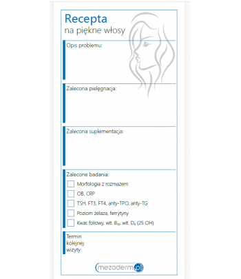 Recepta trychologiczna 1szt.