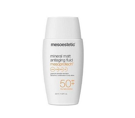 Mesoprotech Mineral Matt SPF 50 - fluid dla skór tłustych